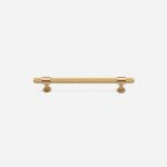 Lismore - Knurled Brushed Brass Handle - Architectural Hardware - Knurled Brushed Brass Handle