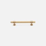 Lismore - Knurled Brushed Brass Handle - Architectural Hardware - Knurled Brushed Brass Handle