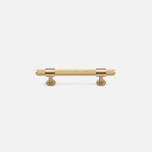 Lismore - Knurled Brushed Brass Handle - Architectural Hardware - Knurled Brushed Brass Handle