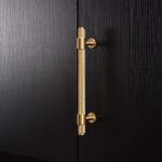 Lismore - Knurled Brushed Brass Handle - Architectural Hardware - Knurled Brushed Brass Handle