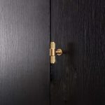 Lismore - Knurled Brushed Brass Pull - Architectural Hardware - Brushed Brass Pull
