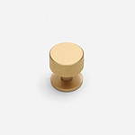 Lismore - Knurled Brushed Brass Knob - Architectural Hardware - Knurled Brushed Brass Knob