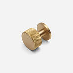 Lismore - Knurled Brushed Brass Knob - Architectural Hardware - Knurled Brushed Brass Knob