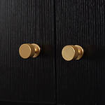 Lismore - Knurled Brushed Brass Knob - Architectural Hardware - Knurled Brushed Brass Knob