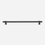 Lismore - Knurled Matte Black Brass Handle - Architectural Hardware - Matte Black Brass Handle