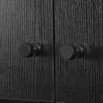 Lismore - Knurled Matte Black Brass Knob - Architectural Hardware - Knurled Matte Black Brass Knob