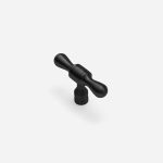 York - Matte Black Brass Pull - Architectural Hardware - Matte Black Brass Pull