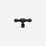York - Matte Black Brass Pull - Architectural Hardware - Matte Black Brass Pull