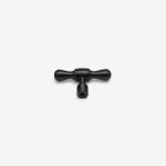 York - Matte Black Brass Pull - Architectural Hardware - Matte Black Brass Pull