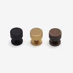 Lismore - Knurled Brushed Brass Knob - Architectural Hardware - Knurled Brushed Brass Knob