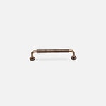 Kingston - Curved Antique Bronze Brass Handle - Architectural Hardware - Curved Antique Bronze Brass Handle