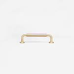 Kingston - Curved Brushed Brass Handle - Architectural Hardware - Curved Brushed Brass