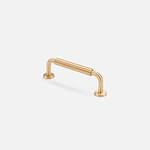 Kingston - Curved Brushed Brass Handle - Architectural Hardware - Curved Brushed Brass