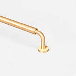 Kingston - Curved Brushed Brass Handle - Architectural Hardware - Curved Brushed Brass