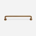 Ube - Curved Brushed Brass Handle - Architectural Hardware - Curved Brushed Brass Handle