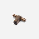 Osaka - Antique Bronze Brushed Brass Pull - Architectural Hardware - Antique Bronze Brushed Brass Pull