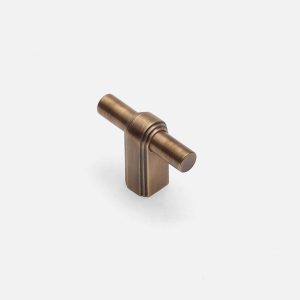 Osaka - Antique Bronze Brushed Brass Pull - Architectural Hardware - Antique Bronze Brushed Brass Pull