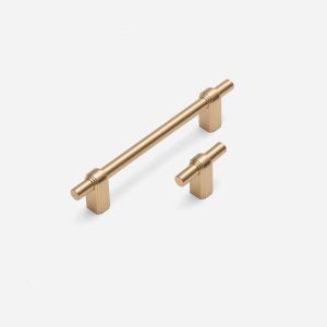 Osaka - Brushed Brass Handle - Architectural Hardware - Brushed Brass Handle
