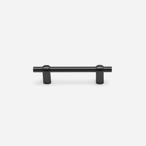 Osaka - Matte Black Brass Handle - Architectural Hardware - Matte Black Brass Handle