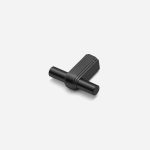 Osaka - Matte Black Brass Pull - Architectural Hardware - Matte Black Brass Pull