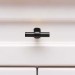 Osaka - Matte Black Brass Pull - Architectural Hardware - Matte Black Brass Pull