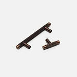 Filby - Knurled Antique Bronze Brass Pull - Architectural Hardware - Antique Bronze Brass Pull