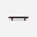 Filby - Knurled Antique Bronze Brass Handle - Architectural Hardware - Knurled Antique Bronze Brass Handle