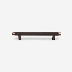 Filby - Knurled Antique Bronze Brass Handle - Architectural Hardware - Knurled Antique Bronze Brass Handle