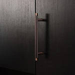 Filby - Knurled Antique Bronze Brass Handle - Architectural Hardware - Knurled Antique Bronze Brass Handle