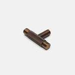 Filby - Knurled Antique Bronze Brass Pull - Architectural Hardware - Antique Bronze Brass Pull