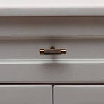 Filby - Knurled Antique Bronze Brass Pull - Architectural Hardware - Antique Bronze Brass Pull