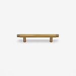 Filby - Knurled Brushed Brass Handle - Architectural Hardware - Knurled Brushed Brass Handle