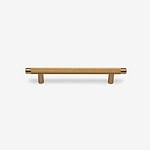 Filby - Knurled Brushed Brass Handle - Architectural Hardware - Knurled Brushed Brass Handle