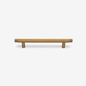 Filby - Knurled Brushed Brass Handle - Architectural Hardware - Knurled Brushed Brass Handle