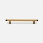 Filby - Knurled Brushed Brass Handle - Architectural Hardware - Knurled Brushed Brass Handle