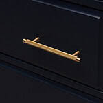 Filby - Knurled Brushed Brass Handle - Architectural Hardware - Knurled Brushed Brass Handle
