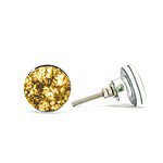 Antiqued Glass Round Knob - Cabinet Knobs - Antiqued Glass Round Knob