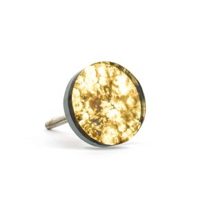 Antiqued Glass Round Knob - Cabinet Knobs - Antiqued Glass Round Knob
