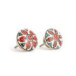 Red Spring Flower Knob - Cabinet Knobs - Red Spring Flower Knob