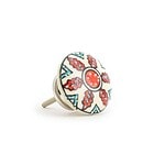 Red Spring Flower Knob - Cabinet Knobs - Red Spring Flower Knob