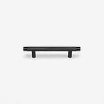 Filby - Knurled Matte Black Brass Handle - Architectural Hardware - Knurled Matte Black Brass Handle