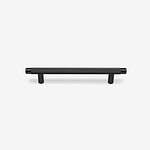 Filby - Knurled Matte Black Brass Handle - Architectural Hardware - Knurled Matte Black Brass Handle