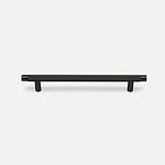Filby - Knurled Matte Black Brass Handle - Architectural Hardware - Knurled Matte Black Brass Handle