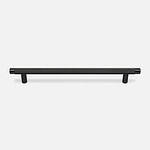 Filby - Knurled Matte Black Brass Handle - Architectural Hardware - Knurled Matte Black Brass Handle