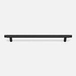 Filby - Knurled Matte Black Brass Handle - Architectural Hardware - Knurled Matte Black Brass Handle