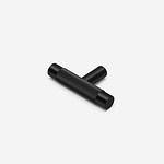 Filby - Knurled Matte Black Brass Pull - Architectural Hardware - Matte Black Brass Pull