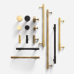 Celle - Brushed Brass Knob - Architectural Hardware - Brushed Brass Knob