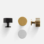 Celle - Brushed Brass Knob - Architectural Hardware - Brushed Brass Knob