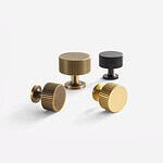 Celle - Brushed Brass Knob - Architectural Hardware - Brushed Brass Knob