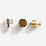 Celle - Brushed Brass Knob - Architectural Hardware - Brushed Brass Knob